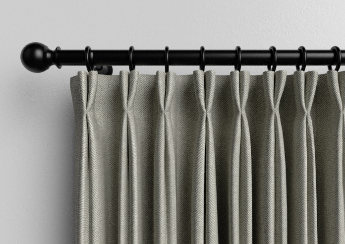 Soft Chevron, Brown - Made to Measure Curtains - Image 10